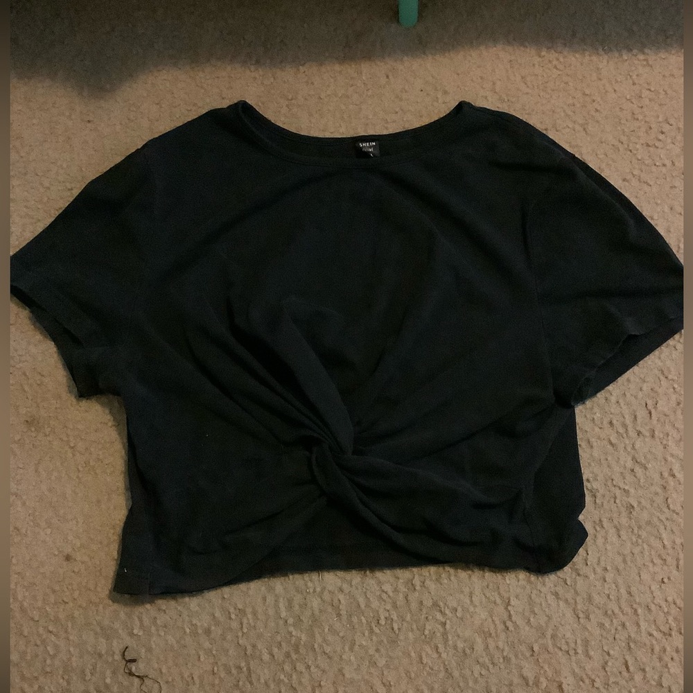 Black SHEIN crop top
